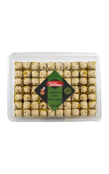 Tatlan Antep Fıstıklı Mini Baklava Dilimli Helva 1kg
