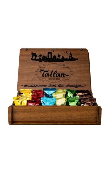 Tatlan Mix Helva 450gr Ahşap Kutu