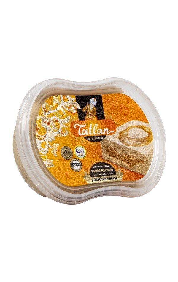 Tatlan Karamel Dolgulu Tahin Helva Kase 300gr