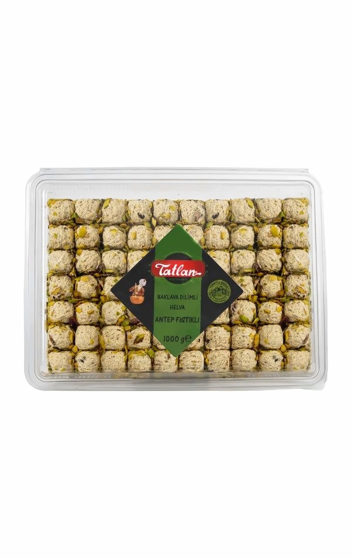 Tatlan Antep Fıstıklı Mini Baklava Dilimli Helva 1kg