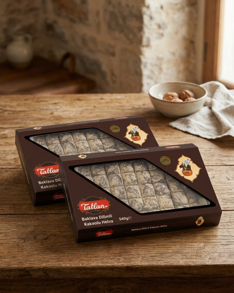 Tatlan Kakaolu Mini Baklava Dilimli Helva 540gr