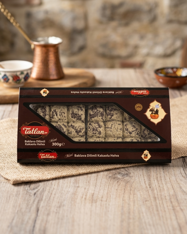 Tatlan Kakaolu Mini Baklava Dilimli Helva 300gr