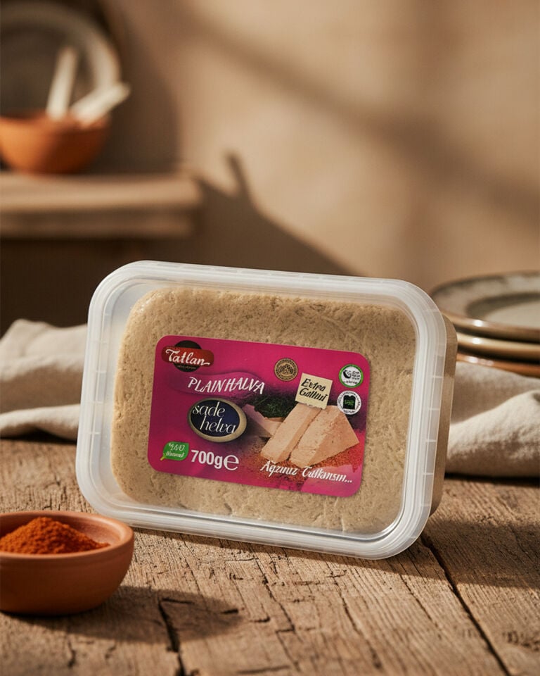 Tatlan Sade Tahin Helvası Kase 600gr