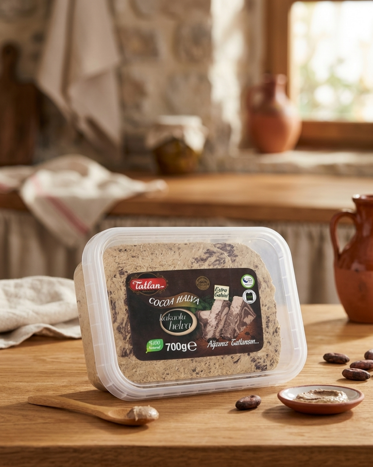 Tatlan Kakaolu Tahin Helvası Kase 600gr