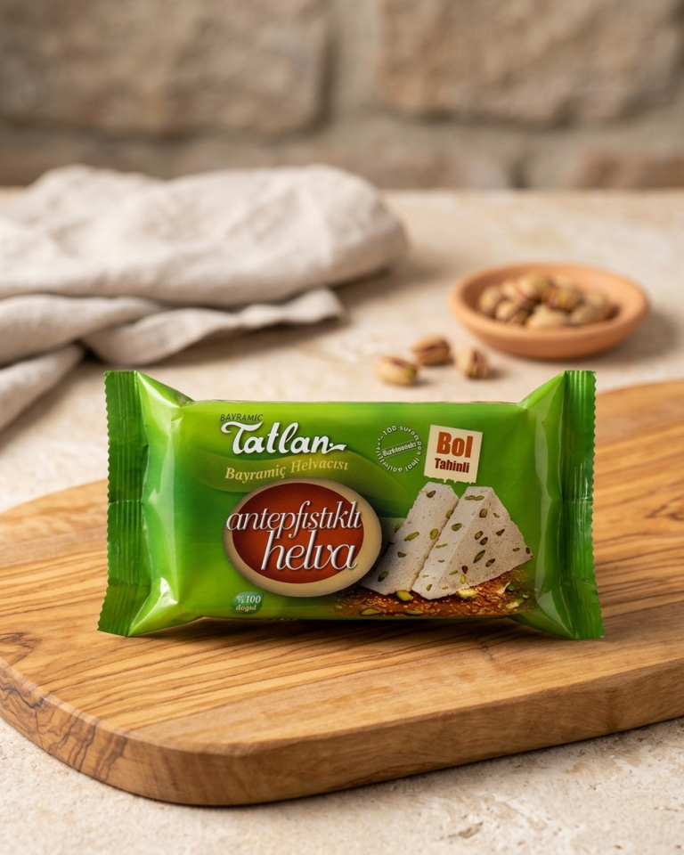 Tatlan Antep Fıstıklı Tahin Helvası 1kg