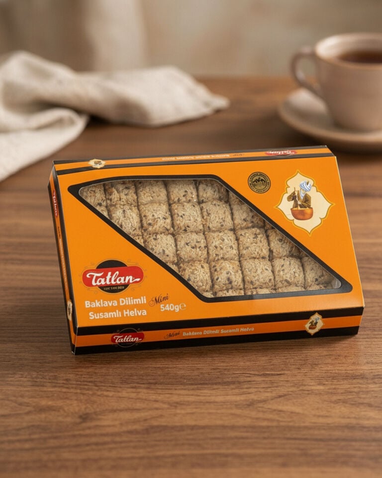Susamlı Mini Baklava Dilimli Tahin Helva 540gr