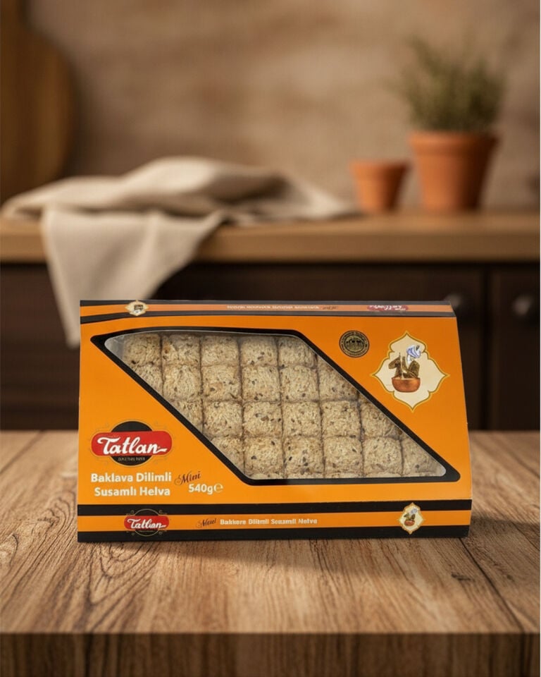 Susamlı Mini Baklava Dilimli Tahin Helva 540gr