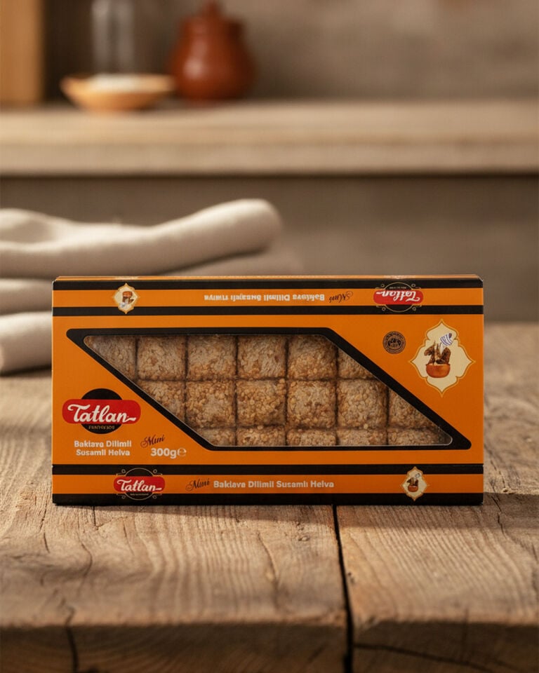 Susamlı Mini Baklava Dilimli Tahin Helva 300gr