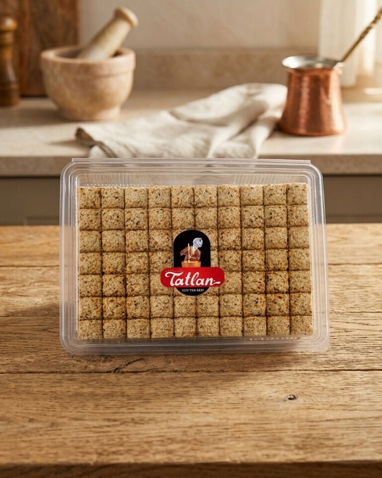Susamlı Mini Baklava Dilimli Tahin Helva 1000gr