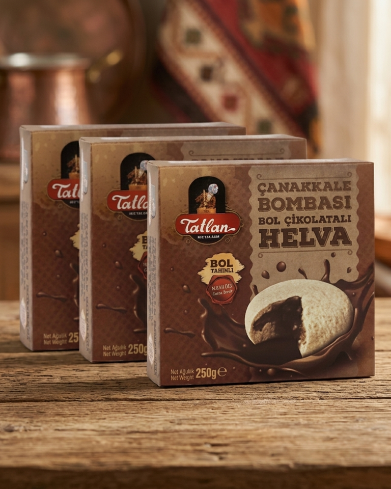 3'lü Çikolatalı Çanakkale Bombası 250 gr