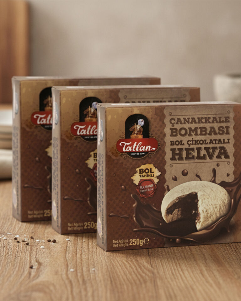 3'lü Çikolatalı Çanakkale Bombası 250 gr
